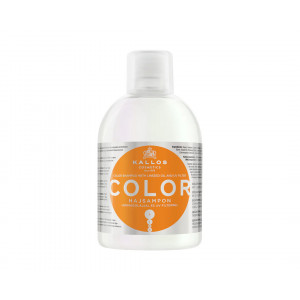 Sampon Color Hair cu ulei de in si filtru UV pentru par vopsit, despicat Kallos, 1000ml