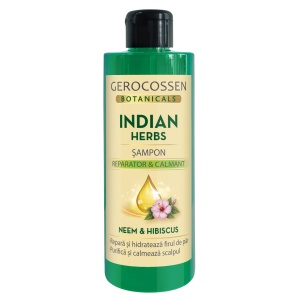 Păr | Sampon reparator & calmant, indian herbs, gerocossen, 400 ml | 1001cosmetice.ro