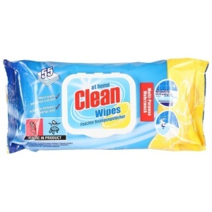 Curatenie, at home | Servetele umede multisuprafete, cu lamaie clean at home, 55 buc | 1001cosmetice.ro