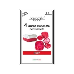 Camomilla torino | Set 3+1 pliculete parfumate pentru dulapuri si sertare ruby camomilla torino | 1001cosmetice.ro