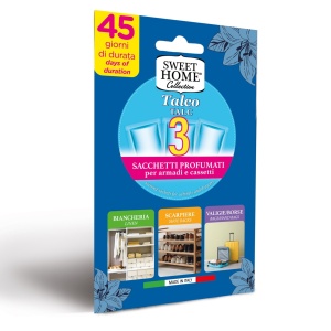 Set 3 Saculeti parfumati pentru sertare si dulapuri Sweet Home Talco