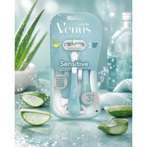 [Set aparat de ras extra comfort sensitive, gillette, 3 bucati - 1001cosmetice.ro] [2]