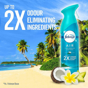 Spray odorizant pentru improspatarea aerului, caribbean islands freshness, febreze, 300 ml thumb 3 - 1001cosmetice.ro