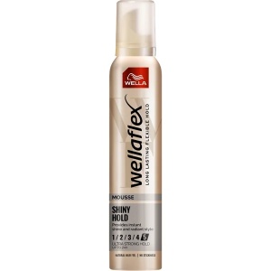 Fixativ &amp; spuma, wella | Spuma de par shiny hold cu grad de fixare 5 - shiny hold wellaflex, 200 ml | 1001cosmetice.ro
