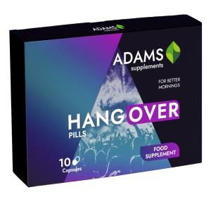 Suplimente &amp; produse bio, adams | Suplimente alimentare hangover plus, adams, 10 capsule | 1001cosmetice.ro