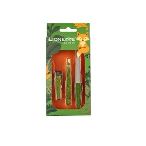 Pile unghii | Trusa 3 piese manichiura fox 122 lionesse | 1001cosmetice.ro