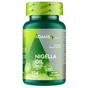 Suplimente &amp; produse bio, adams | Ulei din chimen negru nigella oil adams, 90 capsule | 1001cosmetice.ro