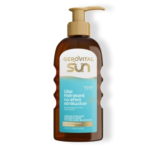 Promotii | Ulei hidratant cu efect stralucitor gerovital sun, 150 ml | 1001cosmetice.ro