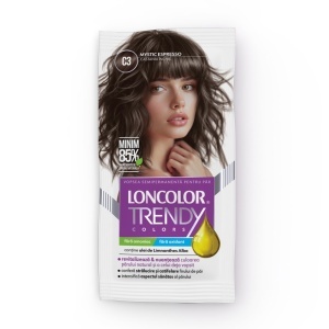 | Vopsea semipermanente trendy colors loncolor, 2 x 25 ml, castaniu închis/ mystic espresso, c3 | 1001cosmetice.ro