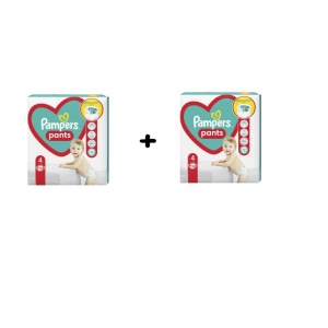 1+1 Scutece chilotei pentru copii, Baby Dry Pants Pampers, Nr.4, 9-15 Kg, pachet 25 bucati