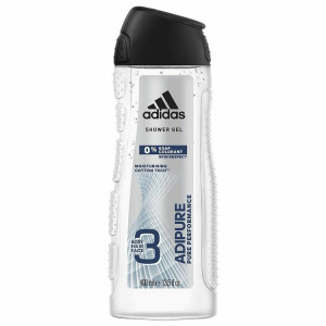 Adidas shower gel adipure pure performance 3 in 1 sampon & gel de dus si fata thumb 2 - 1001cosmetice.ro