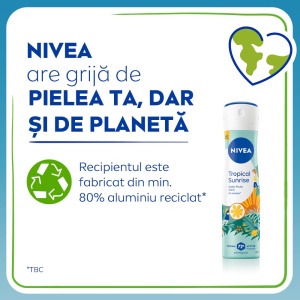 [Antiperspirant spray 72h, 0% alcool, tropical sunrise, nivea, 150 ml - 1001cosmetice.ro] [3]