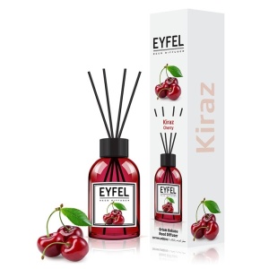 Betisoare odorizante pentru camera, Reed Diffuzer, cu miros de Cirese, Eyfel, 120 ml