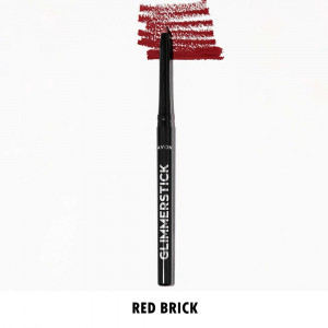 Creion retractabil de buze Glimmerstick Red Brick Avon