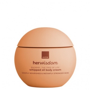 Îngrijirea corpului, avon | Cremă de corp aerată infuzată cu ulei de baobab herwisdom, avon, 180 ml | 1001cosmetice.ro