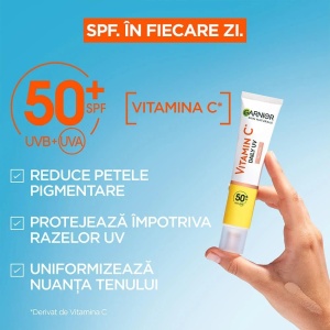 [Crema fluida nuantatoare cu spf 50+ vitamin c, garnier, 40 ml - 1001cosmetice.ro] [4]
