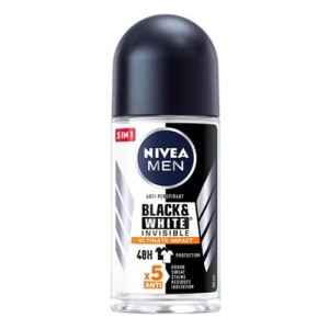 Promotii | Deodorant anti-perspirant roll-on black & white invisible ultimate impact, 48h protection, nivea, 50 ml | 1001cosmetice.ro