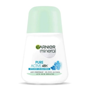 Deodorant Antiperspirant Roll-On pentru Femei, Pure Active 48h, Garnier 50 ml