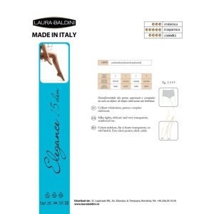 [Dres transparent fara elastan, colectia office elegance, 15 den, poliamida, culoarea piciorului glace, laura balldini - 1001cosmetice.ro] [4]