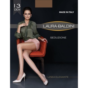 Dressuri / ciorapi dama | Dres transparent subtire 13 den seduzione culoare maro laura baldini | 1001cosmetice.ro