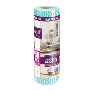 Luxia | Lavete universale, verde 50 bucati, rosie 26x32cm, luxia 4038 | 1001cosmetice.ro