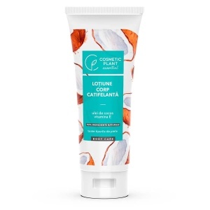 Crema corp | Lotiune de corp catifelanta, cu ulei de cocos si vitamina e, cosmetic plant, 200 ml | 1001cosmetice.ro