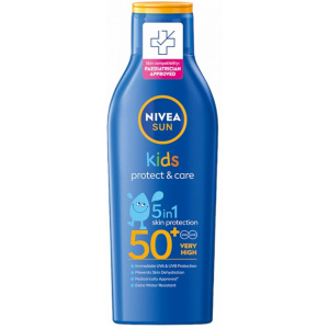 Lotiune de protectie solara pentru copii Nivea Sun Kids Protect & Care SPF 50+, 200 ml