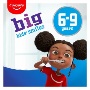 Periuta de dinti pentru copii, 6-9 ani, big kids smiles soft, colgate thumb 2 - 1001cosmetice.ro