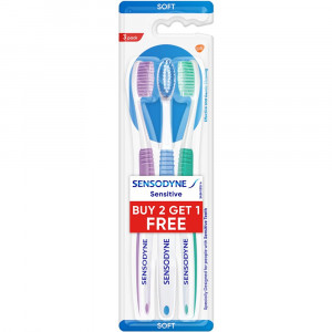 Periute de dinti Sensodyne Sensitive, 2+1 Set