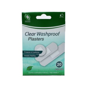 [Plasturi sterili si transparenti a&e, pentru diverse intrebuintari, clear washproof, forme diferite, set 20 bucati - 1001cosmetice.ro] [2]