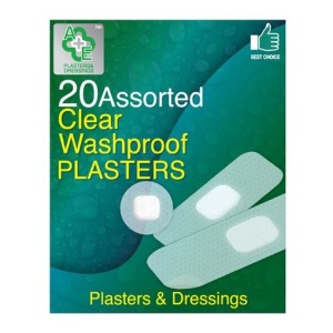 [Plasturi sterili si transparenti a&e, pentru diverse intrebuintari, clear washproof, forme diferite, set 20 bucati - 1001cosmetice.ro] [1]
