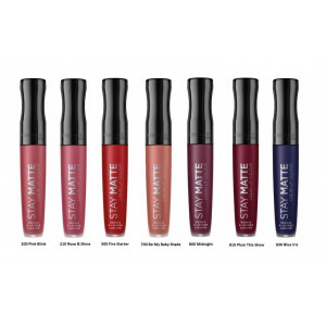 RIMMEL LONDON STAY MATTE LIQUID LIP COLOUR GLOSS DE BUZE MAT REZISTENT