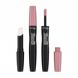 Ruj cu persistenta indelungata lasting provocalips double ended rimmel london rose 220 thumb 3 - 1001cosmetice.ro