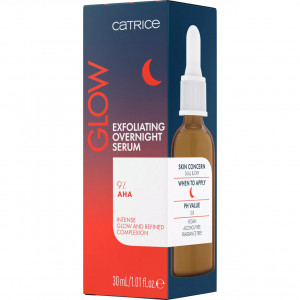 Ser pentru față cu aha și prebiotice pentru exfoliere delicată peste noapte glow exfoliating overnight serum catrice thumb 4 - 1001cosmetice.ro