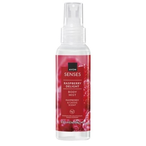 Spray de Corp Senses Raspberry Delight Zmeură si Coacaze Negre, Avon, 100 ml