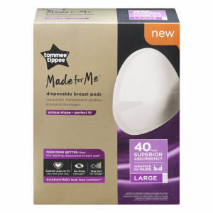 Tampoane absorbante pentru sani Tommee Tippee Made For Me Marimea L, 40 bucati