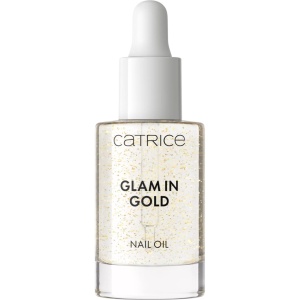 Oja &amp; tratamente | Ulei pentru unghii si cuticule, infuzat cu ulei migdale dulci și vitamina e, glam in gold, catrice, 8 ml | 1001cosmetice.ro