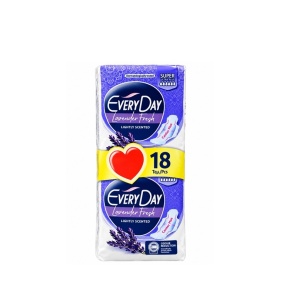 Absorbante Super Ultra Plus, Lavender fresh, Everyday, 18 bucati