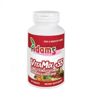ADAMS VITAMIX 55 + COMPLEX DE VITAMINE SI MULTIMINERALE 90 TABLETE