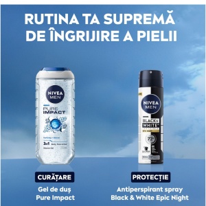 [Antiperspirant deodorant spray, black & white invisible, epic night, nivea men, 150 ml - 1001cosmetice.ro] [7]