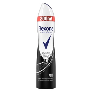 Rexona | Antiperspirant deodorant spray invisible black & white, rexona, 200 ml | 1001cosmetice.ro