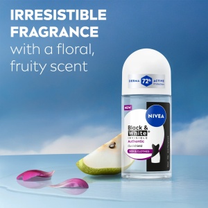 [Antiperspirant roll-on black & white invisible authentic, 72h active protection, nivea, 50 ml - 1001cosmetice.ro] [6]