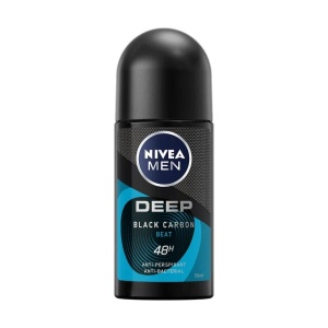 Parfumuri barbati, model: roll on | Antiperspirant roll-on, deep black carbon 48h, nivea men, 50 ml  | 1001cosmetice.ro