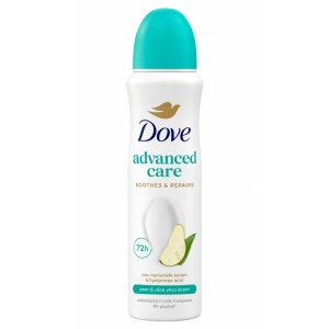 Antiperspirant spray, Advanced Care, Pear & Aloe vera, Dove, 150 ml