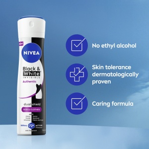 [Antiperspirant spray, black & white invisible, authentic, nivea, 150 ml - 1001cosmetice.ro] [5]