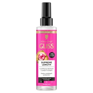 Tratament &amp; masti | Balsam fara clatire pentru par predispus deteriorarii si ingrasarii, supreme length, gliss, 200ml | 1001cosmetice.ro