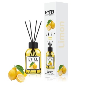Betisoare odorizante pentru camera, Reed Diffuzer, cu miros de Lamaie, Eyfel, 120 ml