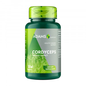 Cordyceps - Ciuperca Tibetana, supliment alimentar, Adams, Cutie 30 capsule