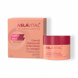 [Crema hidratanta si fermitate cu colagen spf 15 pentru ten sensibil cu argila aslavital mineralactiv, 50 ml - 1001cosmetice.ro] [3]