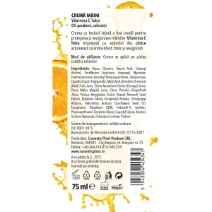[Crema maini hranitoare vitamin c plus cu vitamina c tetra cosmetic plant, 75 ml - 1001cosmetice.ro] [2]